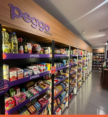 Franquia de mercado autônomo em condomínio com autoatendimento Peggô Market